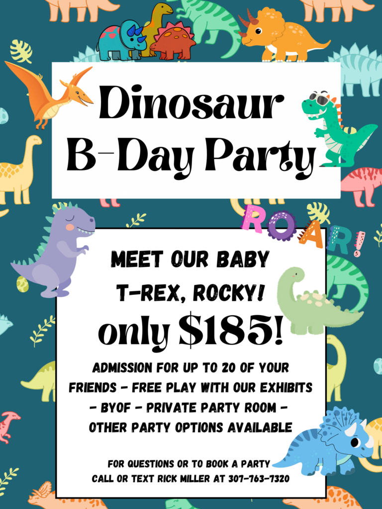 dinosaur bday party 2025